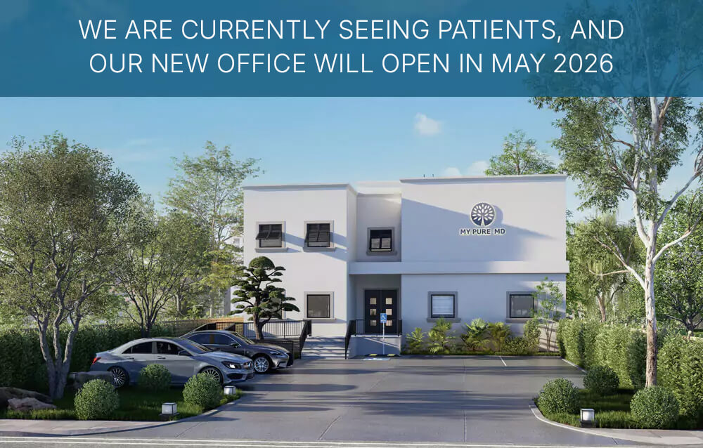 My Pure MD clinic currently accepting patients with new office opening in May 2026 announcement